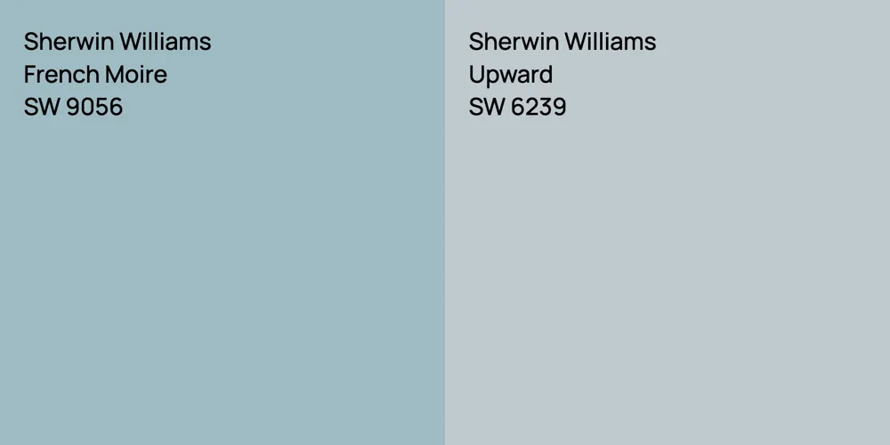 Sherwin Williams French Moire vs. Sherwin Williams Upward