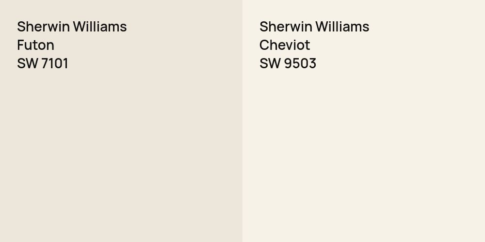 Sherwin Williams Futon vs. Sherwin Williams Cheviot