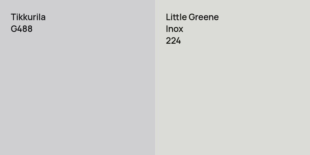 Tikkurila G488 vs. Little Greene Inox