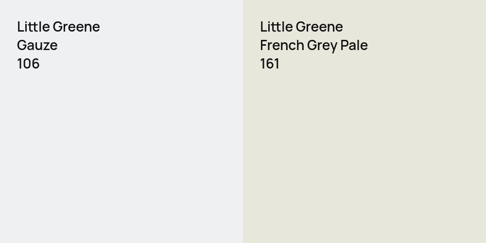 Little Greene Gauze vs. Little Greene French Grey Pale