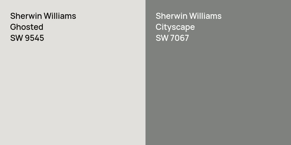 Sherwin Williams Ghosted vs. Sherwin Williams Cityscape