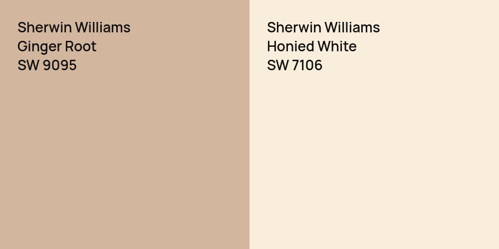 Sherwin Williams Ginger Root vs. Sherwin Williams Honied White