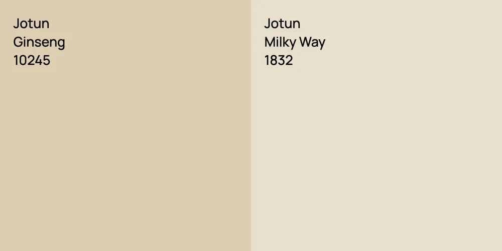 Jotun Ginseng vs. Jotun Milky Way