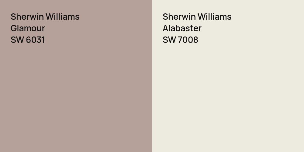 Sherwin Williams Glamour vs. Sherwin Williams Alabaster