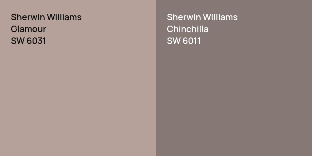 Sherwin Williams Glamour vs. Sherwin Williams Chinchilla