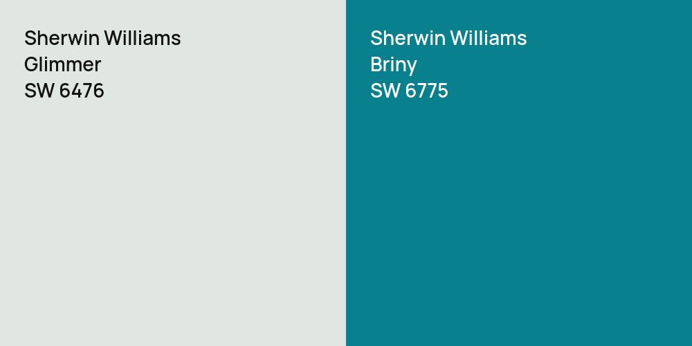 Sherwin Williams Glimmer vs. Sherwin Williams Briny