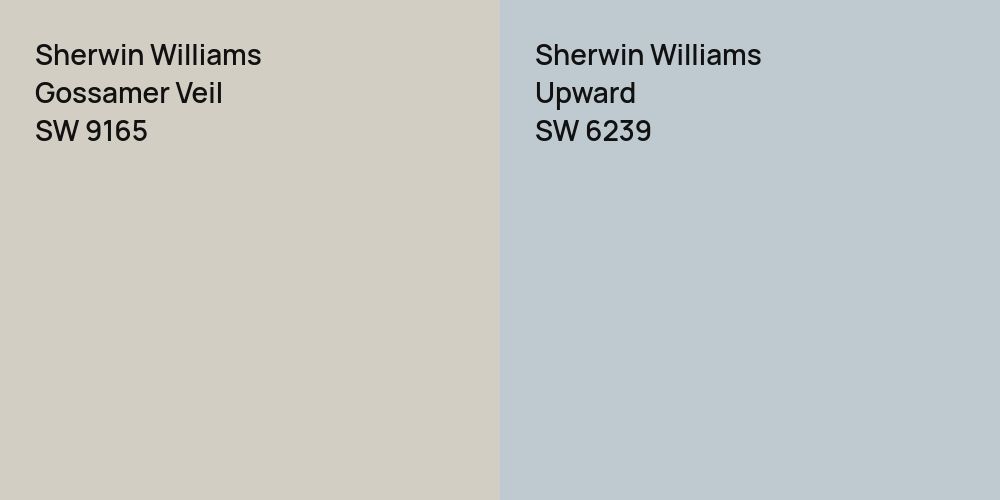 Sherwin Williams Gossamer Veil vs. Sherwin Williams Upward