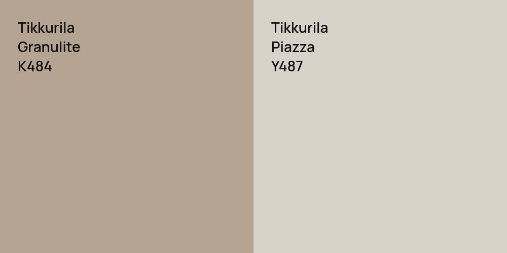 Tikkurila Granulite vs. Tikkurila Piazza