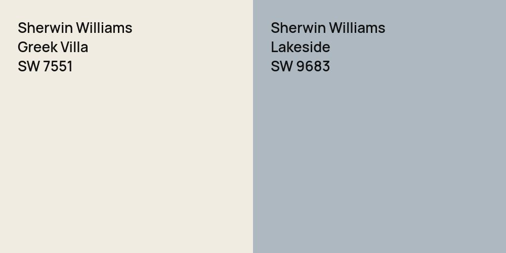 Sherwin Williams Greek Villa vs. Sherwin Williams Lakeside