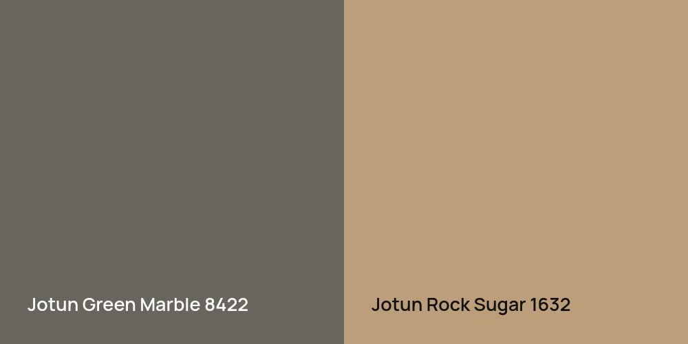 Jotun Green Marble vs. Jotun Rock Sugar