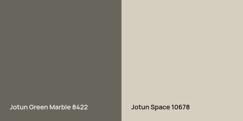 Jotun Green Marble vs. Jotun Space