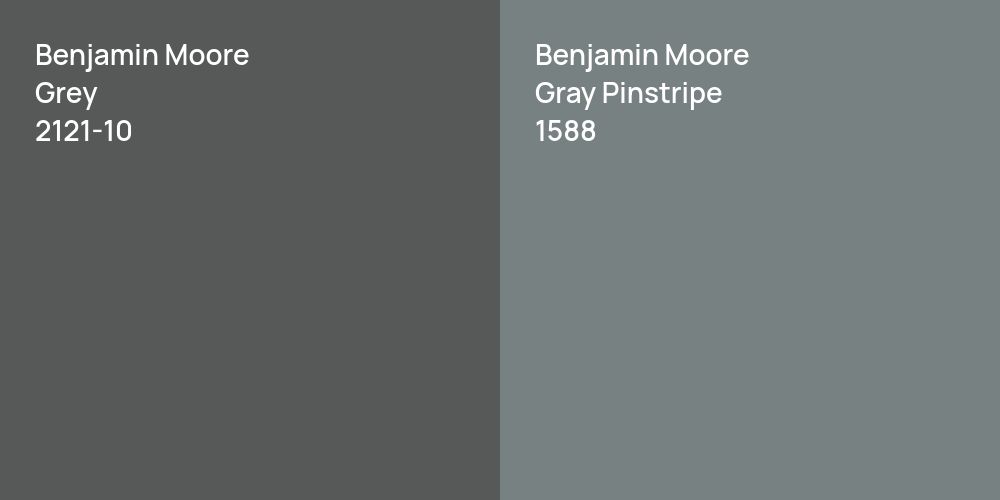 Benjamin Moore Grey vs. Benjamin Moore Gray Pinstripe