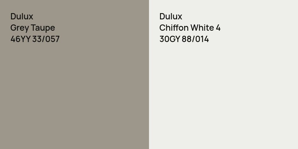 Dulux Grey Taupe vs. Dulux Chiffon White 4