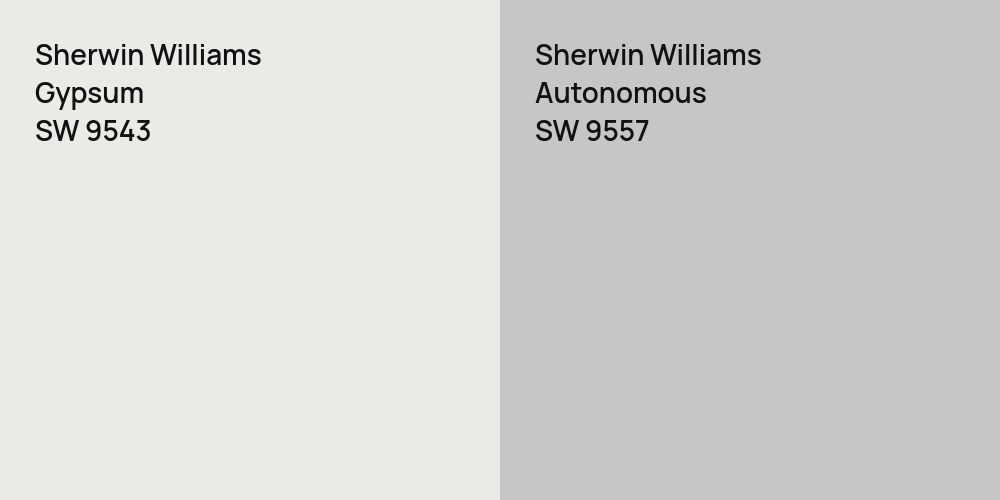 Sherwin Williams Gypsum vs. Sherwin Williams Autonomous