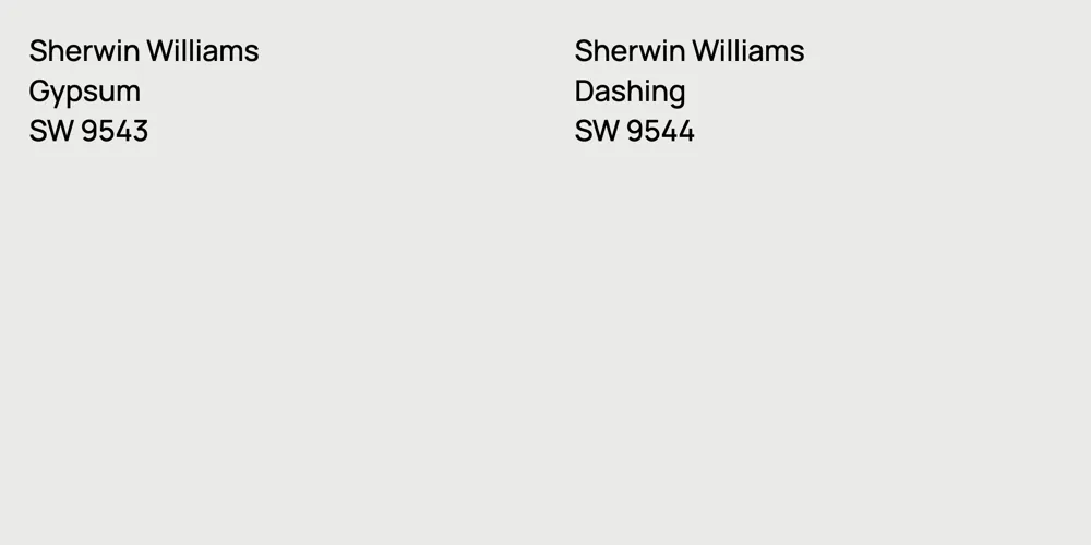 Sherwin Williams Gypsum vs. Sherwin Williams Dashing