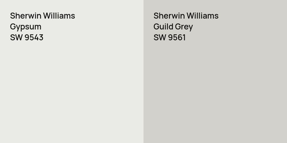 Sherwin Williams Gypsum vs. Sherwin Williams Guild Grey