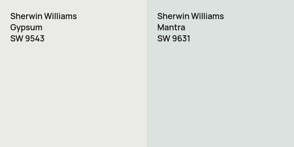 Sherwin Williams Gypsum vs. Sherwin Williams Mantra