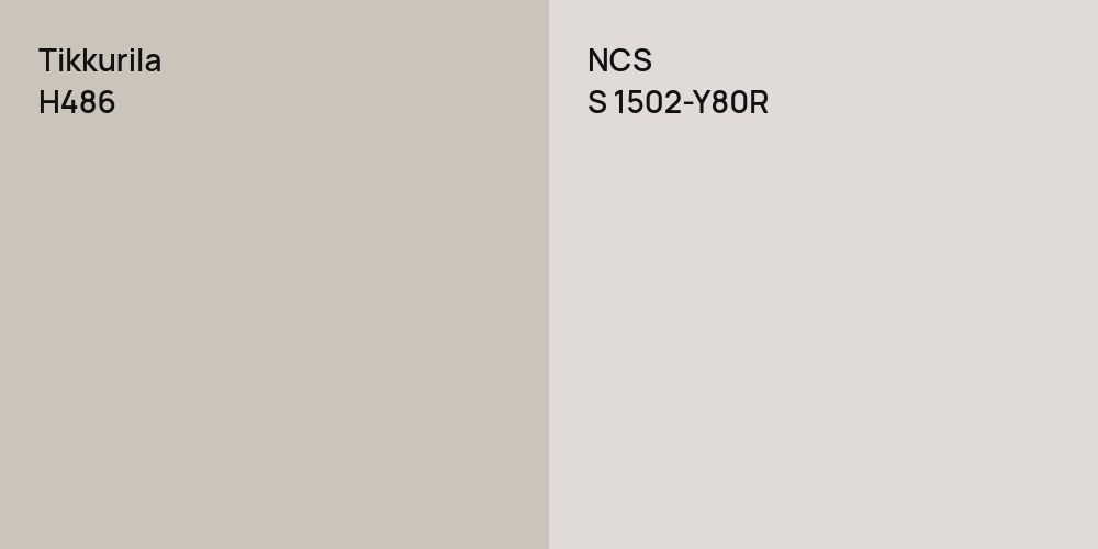 Tikkurila H486 vs. NCS S 1502-Y80R