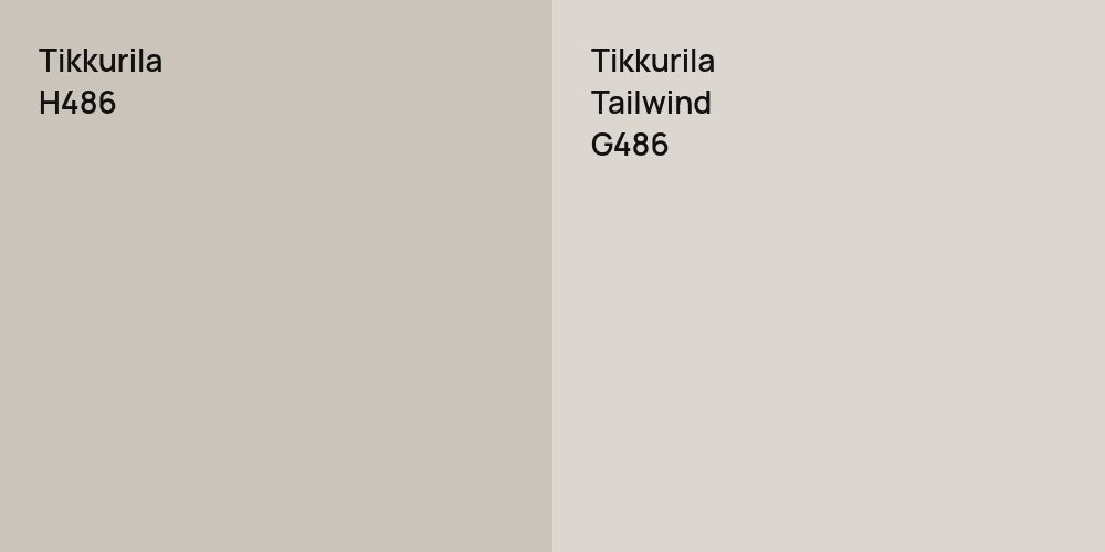 Tikkurila H486 vs. Tikkurila Tailwind