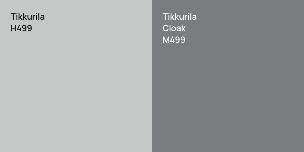 Tikkurila H499 vs. Tikkurila Cloak