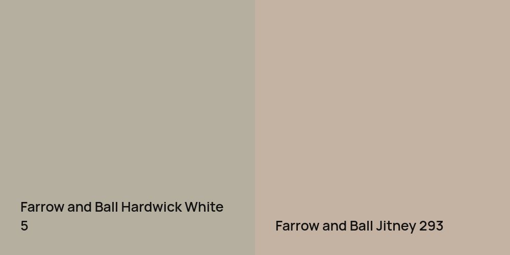 Farrow and Ball Hardwick White vs. Farrow and Ball Jitney