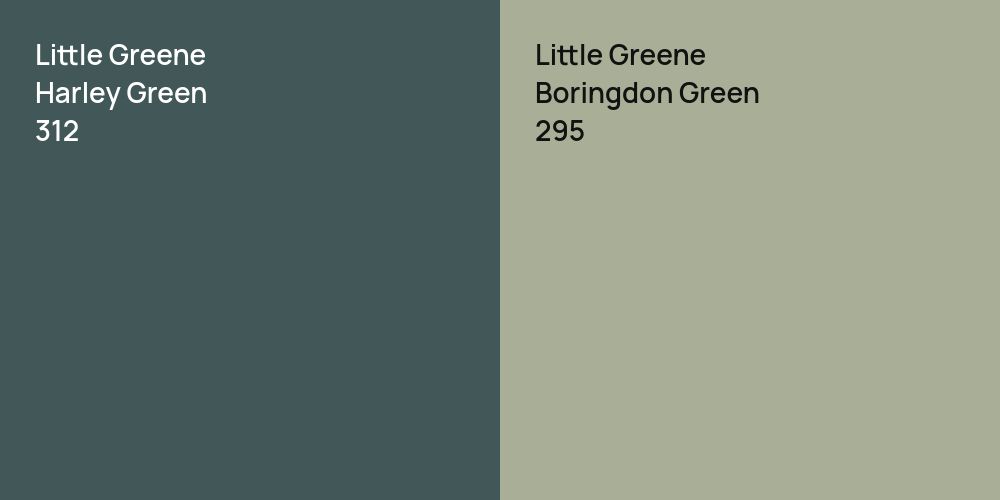 Little Greene Harley Green vs. Little Greene Boringdon Green