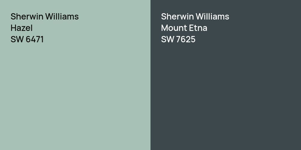 Sherwin Williams Hazel vs. Sherwin Williams Mount Etna