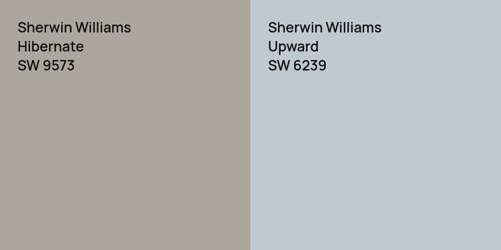 Sherwin Williams Hibernate vs. Sherwin Williams Upward