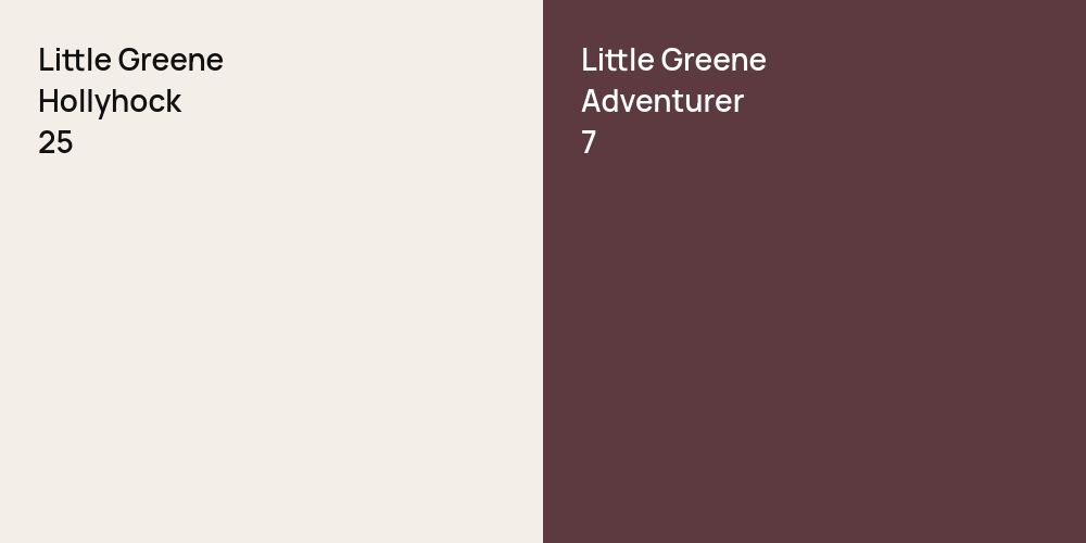 Little Greene Hollyhock vs. Little Greene Adventurer