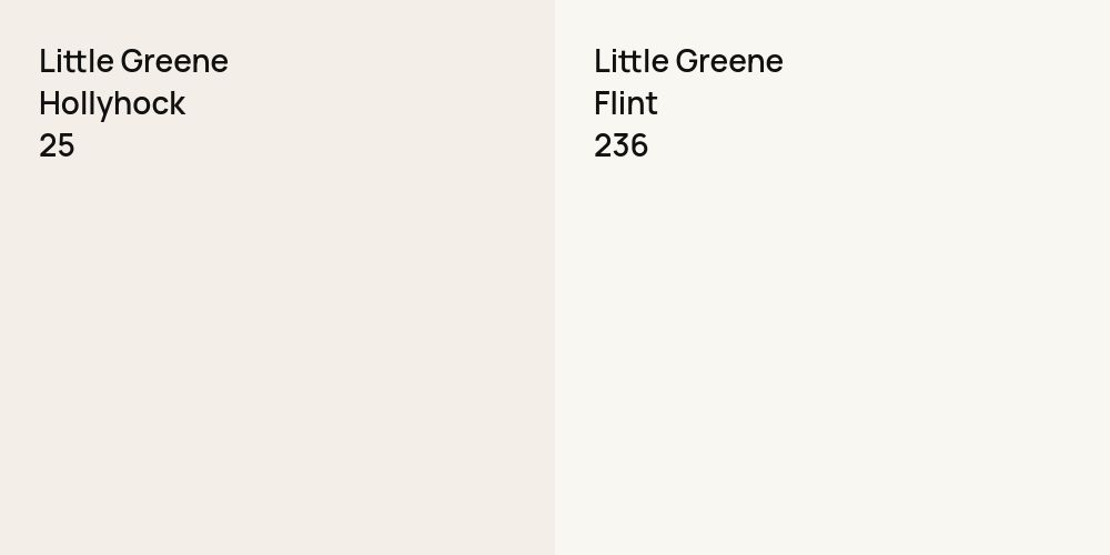 Little Greene Hollyhock vs. Little Greene Flint