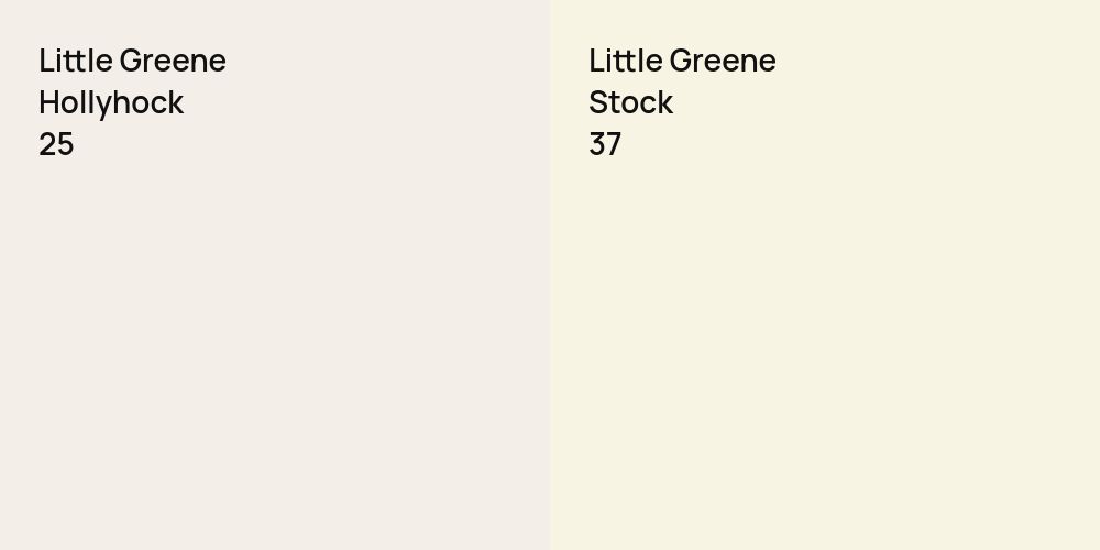 Little Greene Hollyhock vs. Little Greene Stock