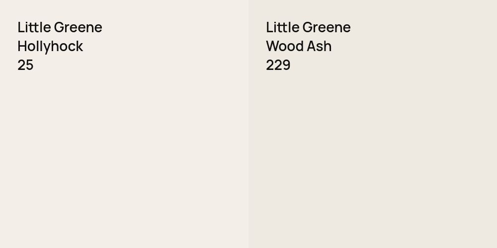 Little Greene Hollyhock vs. Little Greene Wood Ash