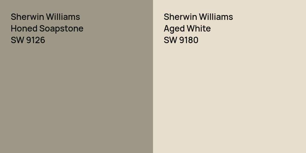 Sherwin Williams Honed Soapstone vs. Sherwin Williams Aged White