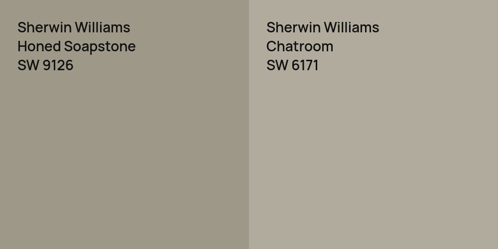 Sherwin Williams Honed Soapstone vs. Sherwin Williams Chatroom