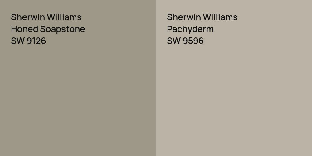 Sherwin Williams Honed Soapstone vs. Sherwin Williams Pachyderm