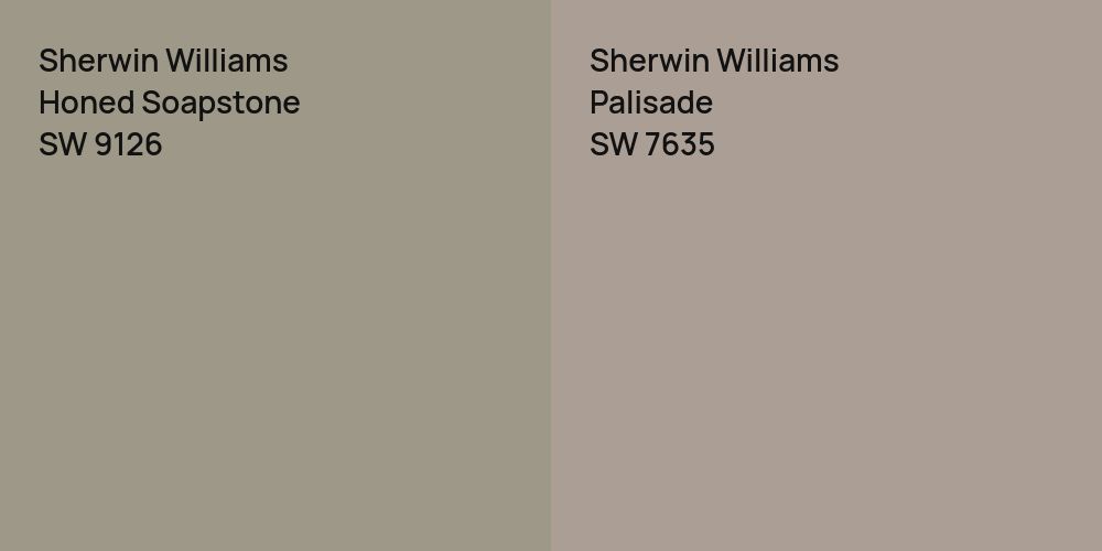 Sherwin Williams Honed Soapstone vs. Sherwin Williams Palisade