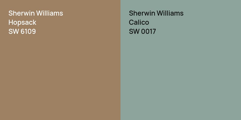 Sherwin Williams Hopsack vs. Sherwin Williams Calico