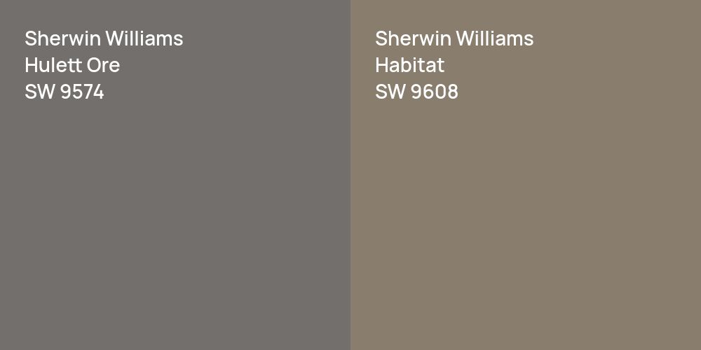 Sherwin Williams Hulett Ore vs. Sherwin Williams Habitat