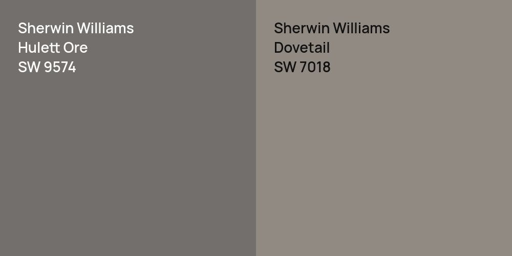 Sherwin Williams Hulett Ore vs. Sherwin Williams Dovetail