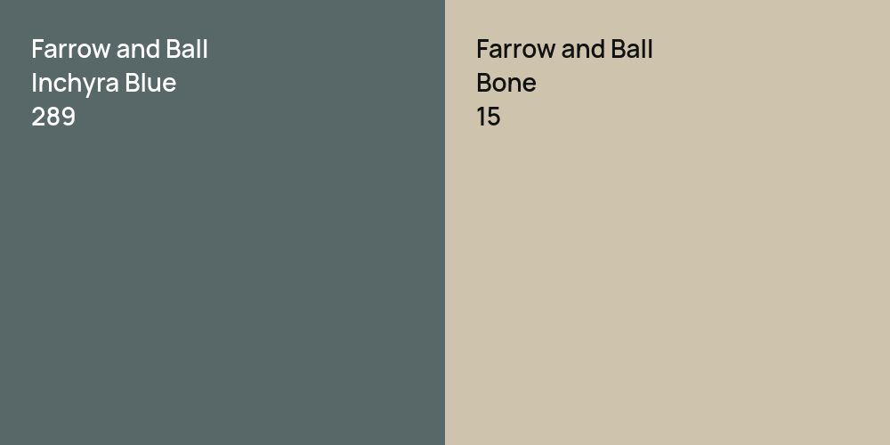 Farrow and Ball Inchyra Blue vs. Farrow and Ball Bone