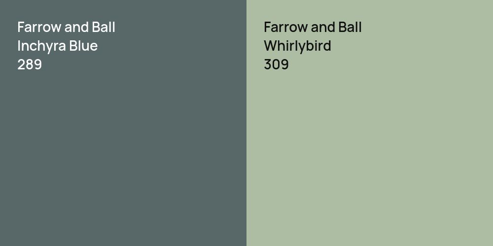 Farrow and Ball Inchyra Blue vs. Farrow and Ball Whirlybird