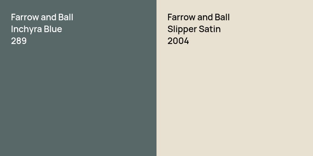 Farrow and Ball Inchyra Blue vs. Farrow and Ball Slipper Satin