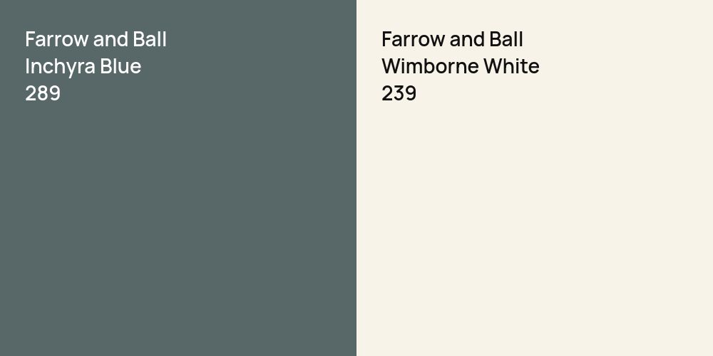 Farrow and Ball Inchyra Blue vs. Farrow and Ball Wimborne White