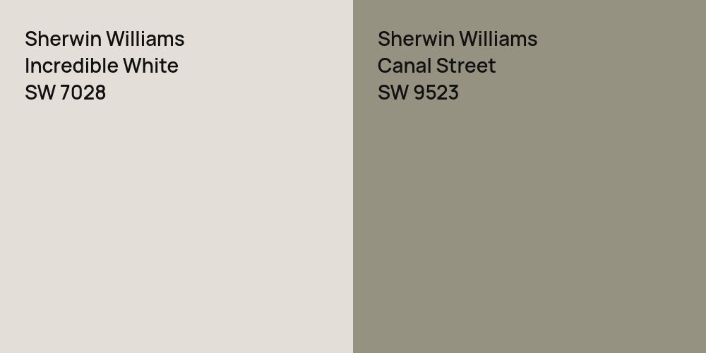 Sherwin Williams Incredible White vs. Sherwin Williams Canal Street