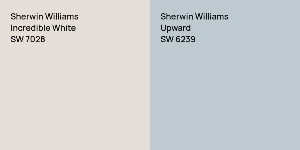 Sherwin Williams Incredible White vs. Sherwin Williams Upward