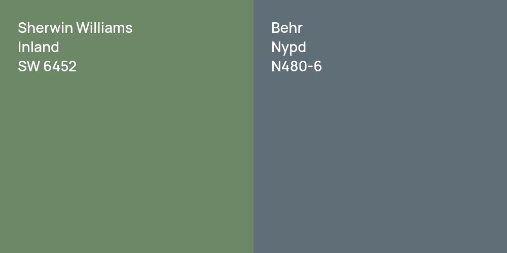 Sherwin Williams Inland vs. Behr Nypd