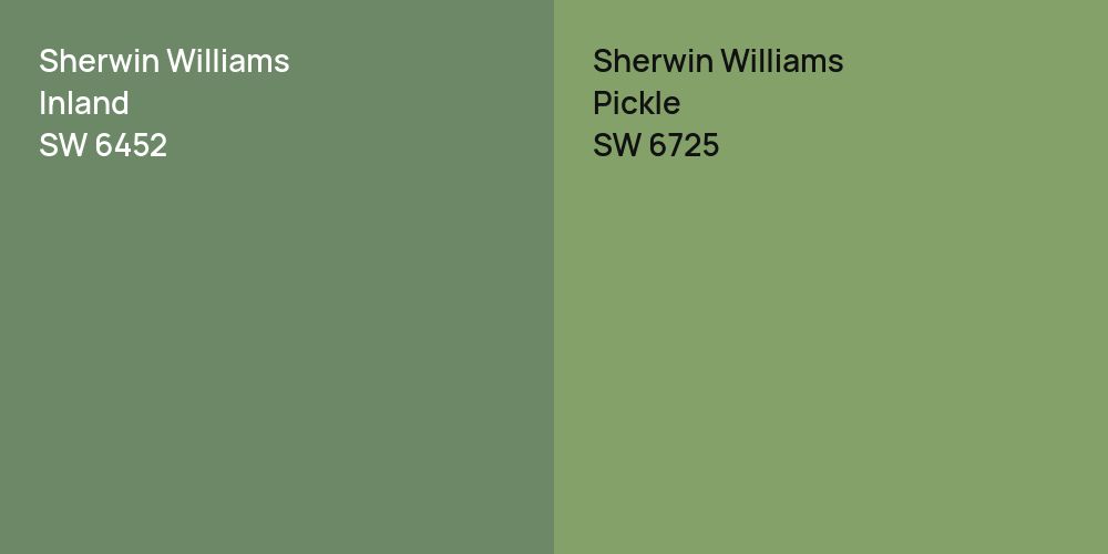 Sherwin Williams Inland vs. Sherwin Williams Pickle