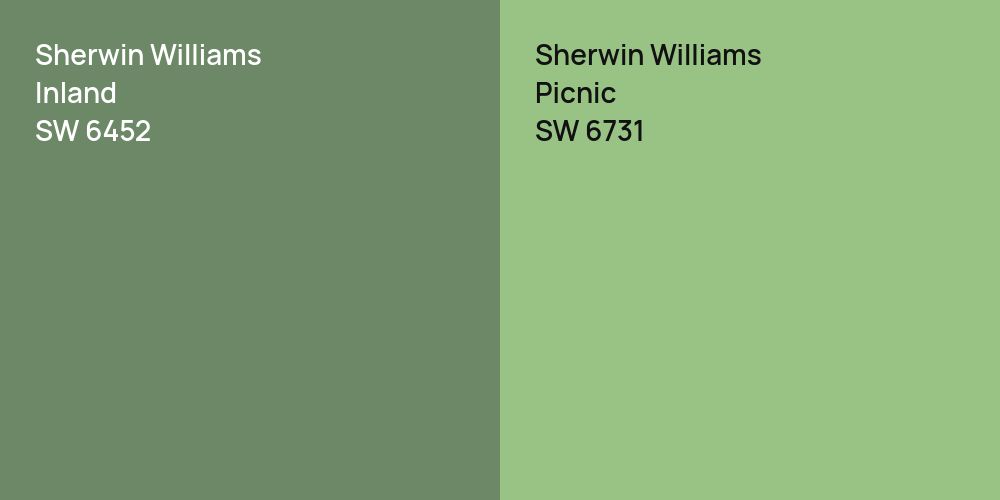 Sherwin Williams Inland vs. Sherwin Williams Picnic