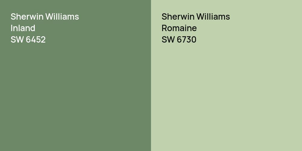 Sherwin Williams Inland vs. Sherwin Williams Romaine