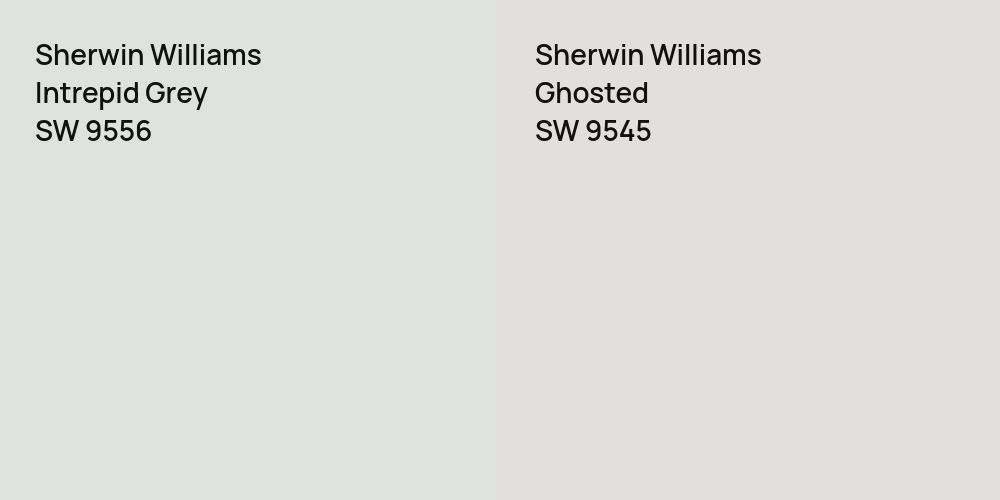 Sherwin Williams Intrepid Grey vs. Sherwin Williams Ghosted